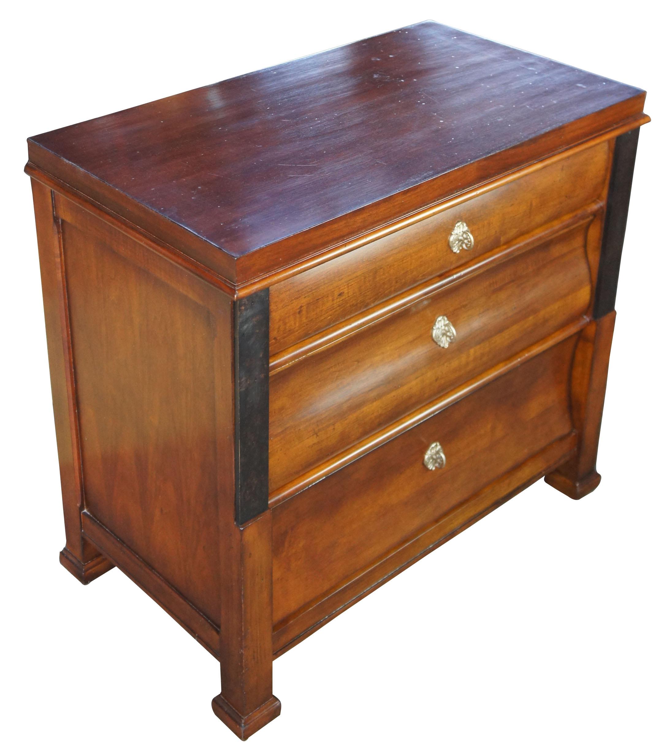 Century Furniture Ingre Nightstand Bedside Chest Consulate Napoleon Neoclassical In Good Condition In Dayton, OH