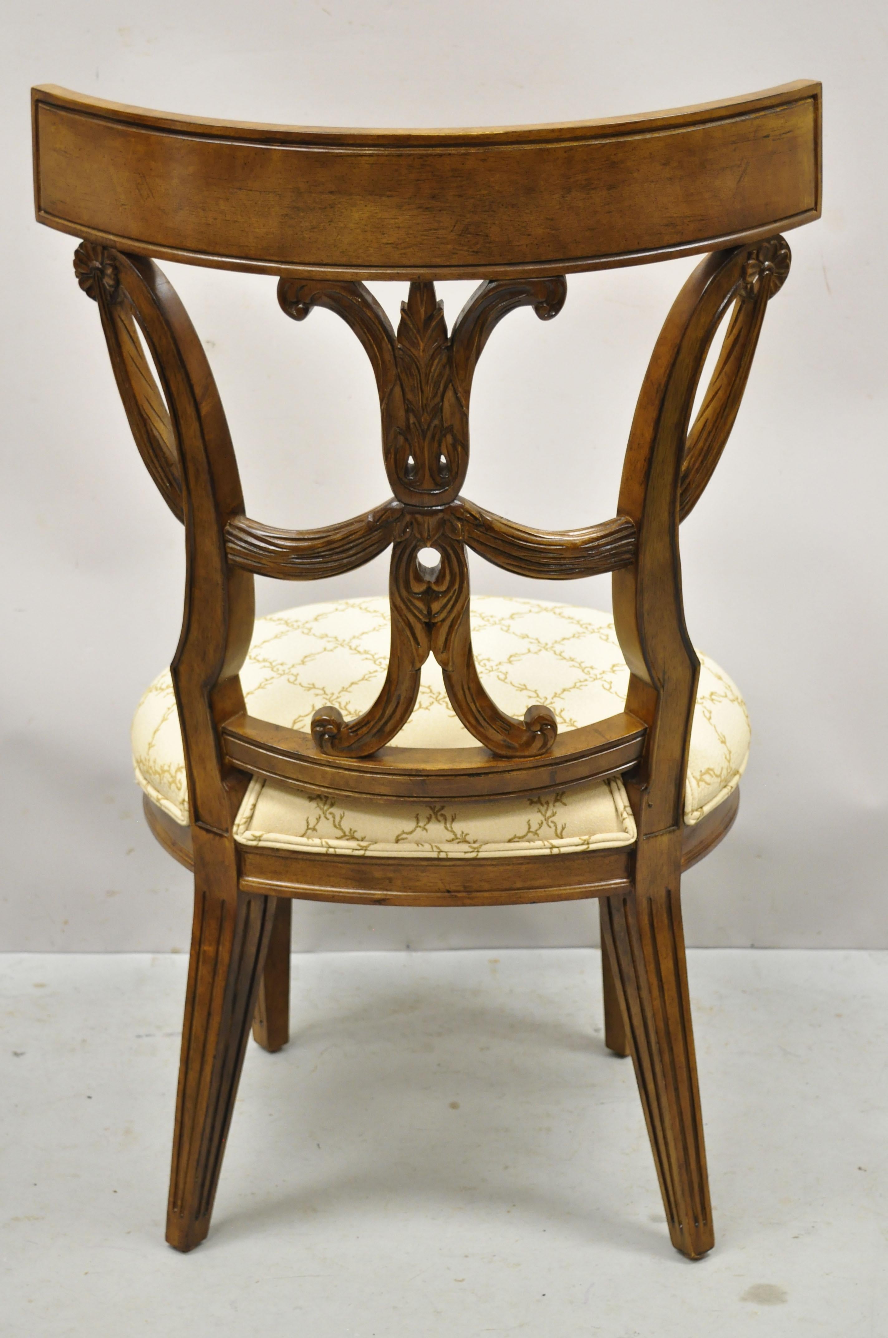 Century Furniture Italian Mediterranean Wood Dining Chairs 621-521, Set of 6 5
