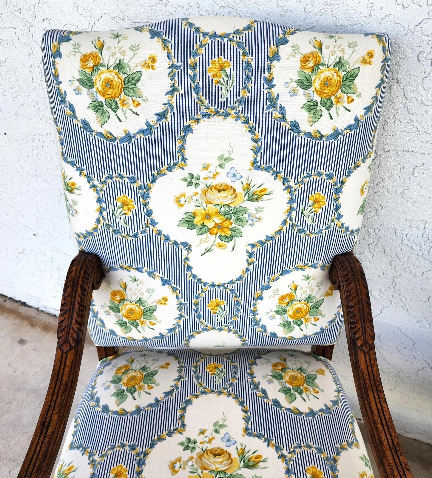 CENTURY FURNITURE Louis XIII Os de Mouton Armchairs a Pair For Sale 4