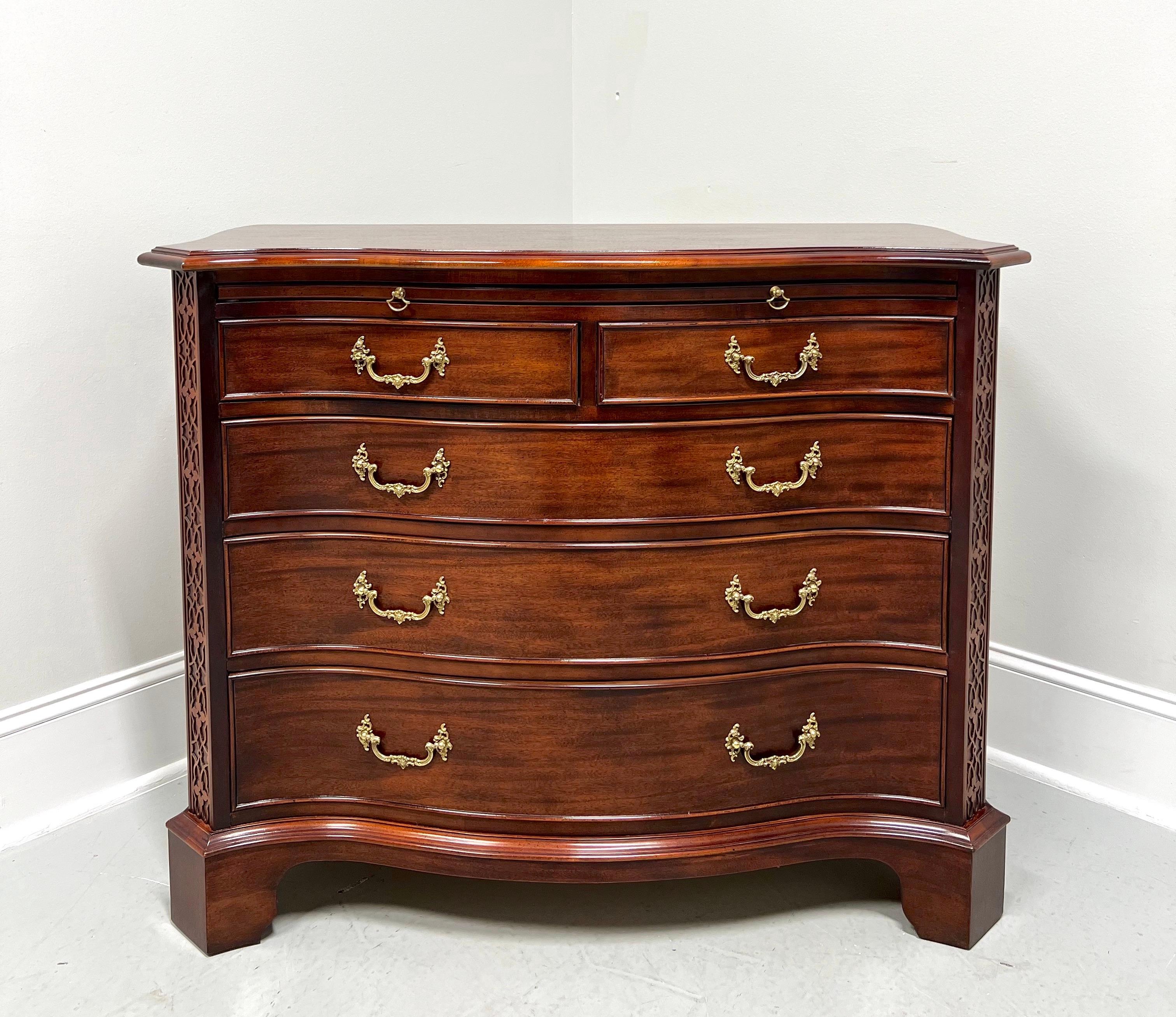 CENTURY FURNITURE Mahogany Chippendale Serpentine Bachelor Chest 7