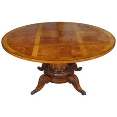 Century Furniture Table de salle à manger ronde à piédestal en érable Norfolk 53-307B