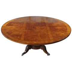 Century Furniture Maple Norfolk Round Pedestal Dining Table 53-307T