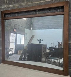 Century Furniture Mid 20th-C. Specchio da parete ornato in noce toscano e filo di ferro