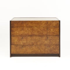 Century Furniture Mid Century 4 Drawer Burlwood Dresser