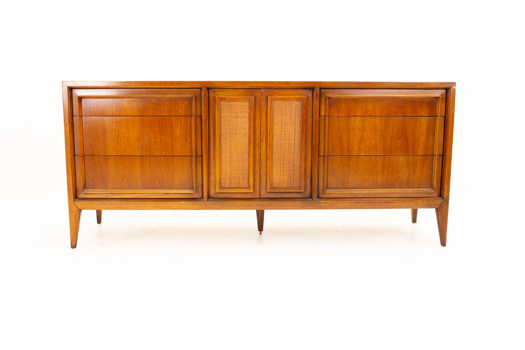 Century furniture midcentury 9-drawer lowboy dresser

Dresser measures: 72 wide x 19 deep x 31.5 high

This price includes getting this piece in what we call restored vintage condition. That means the piece is permanently fixed upon purchase so