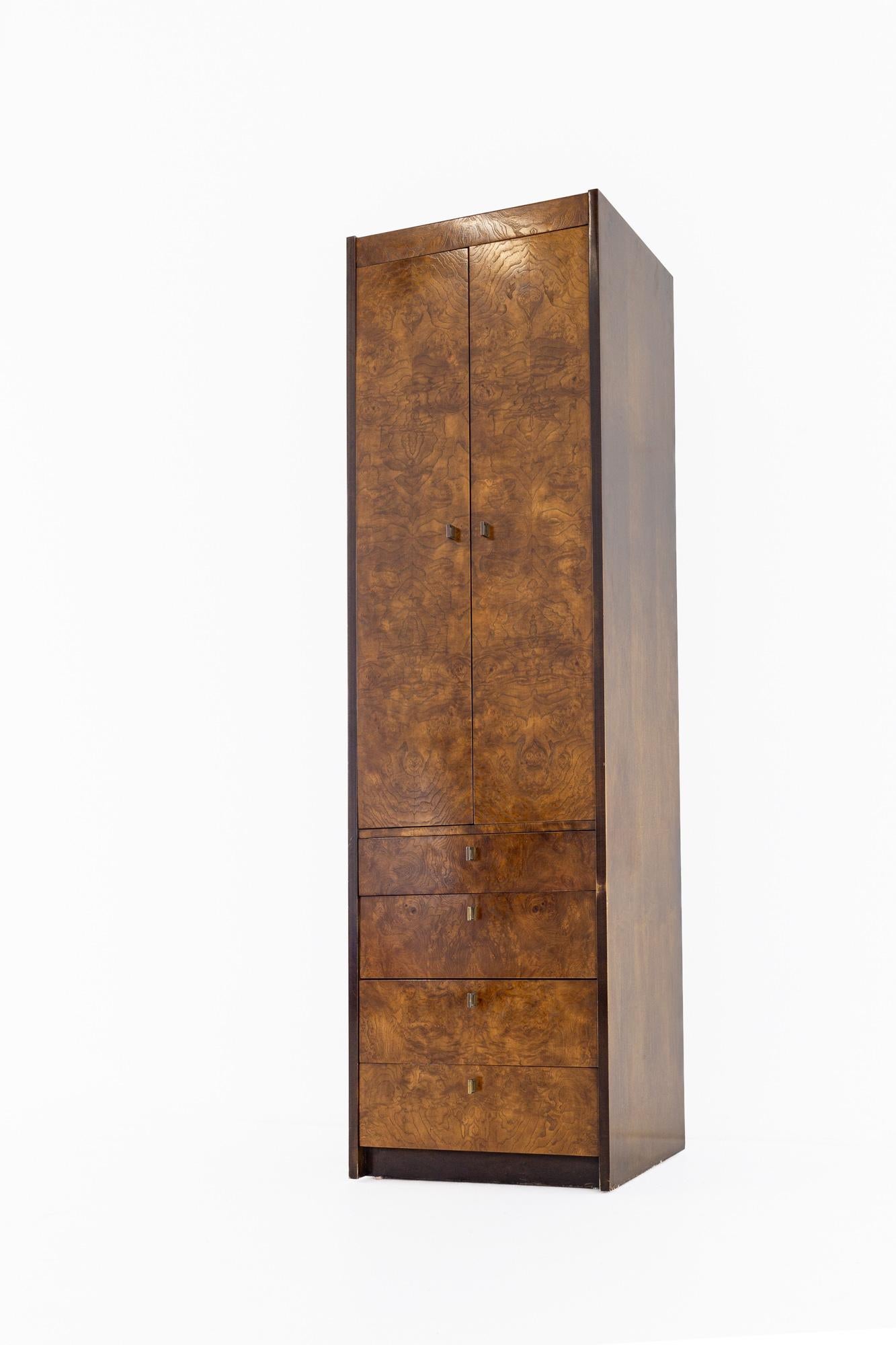 burl wood armoire
