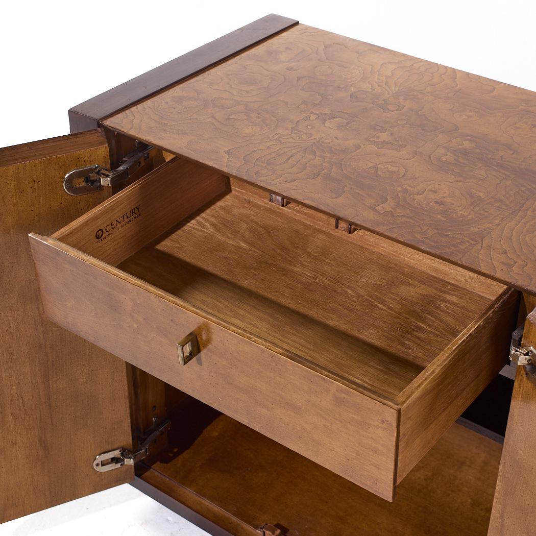 Century Furniture Mid Century Wurzelholz und Messing Credenza im Angebot 4