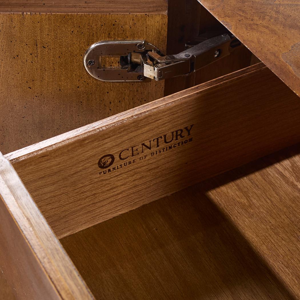 Century Furniture Mid Century Wurzelholz und Messing Credenza im Angebot 5
