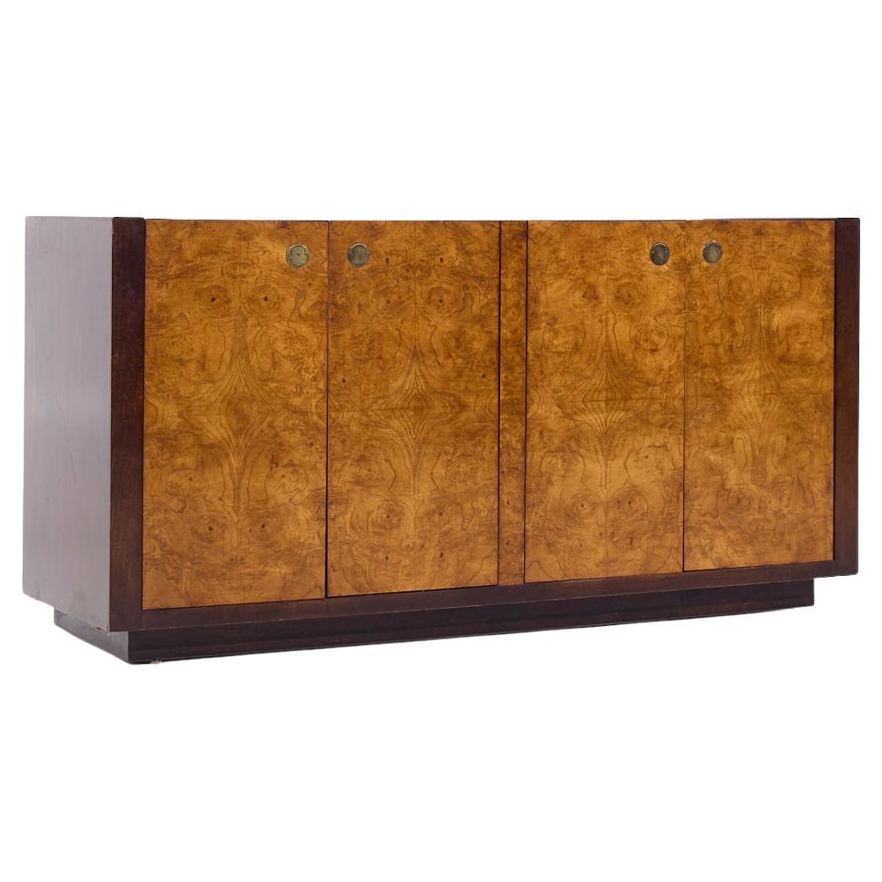 Century Furniture Mid Century Crédence en bois d'ébène et laiton