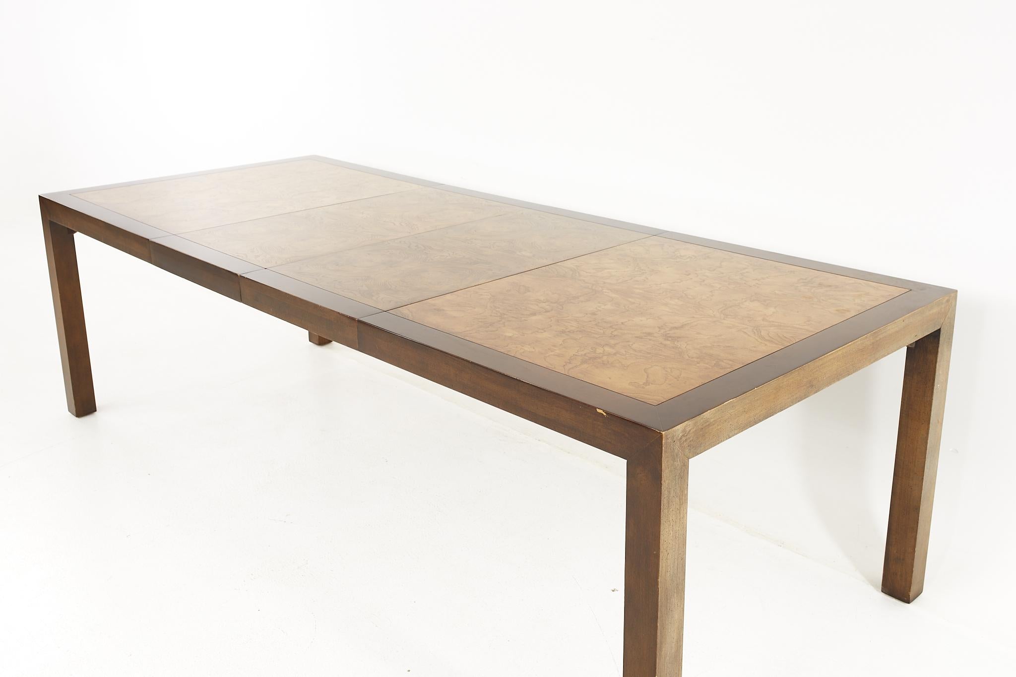 Century Furniture Mid-Century Burlwood Dining Table 6