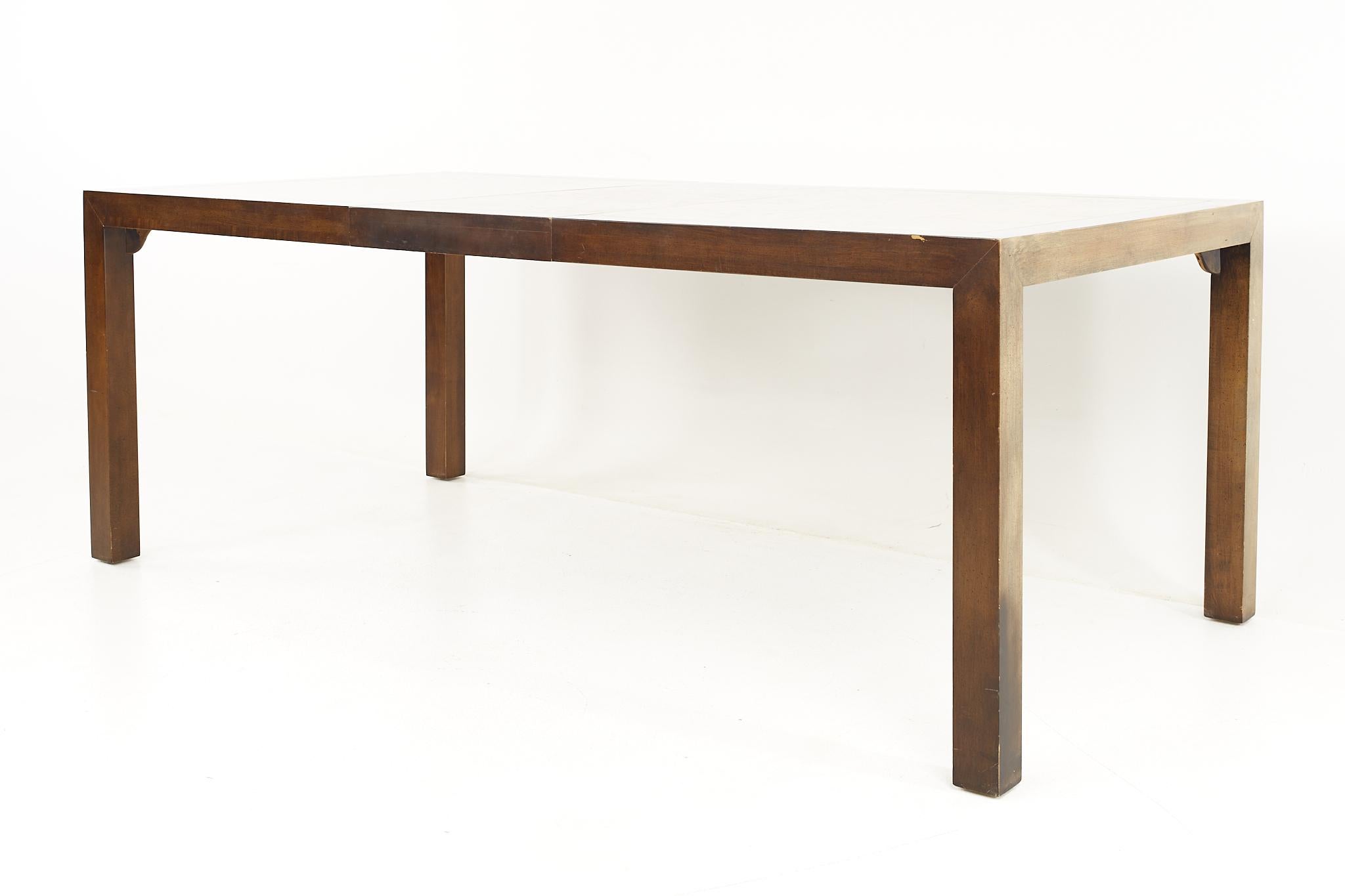 Century Furniture Mid-Century Burlwood Dining Table 1