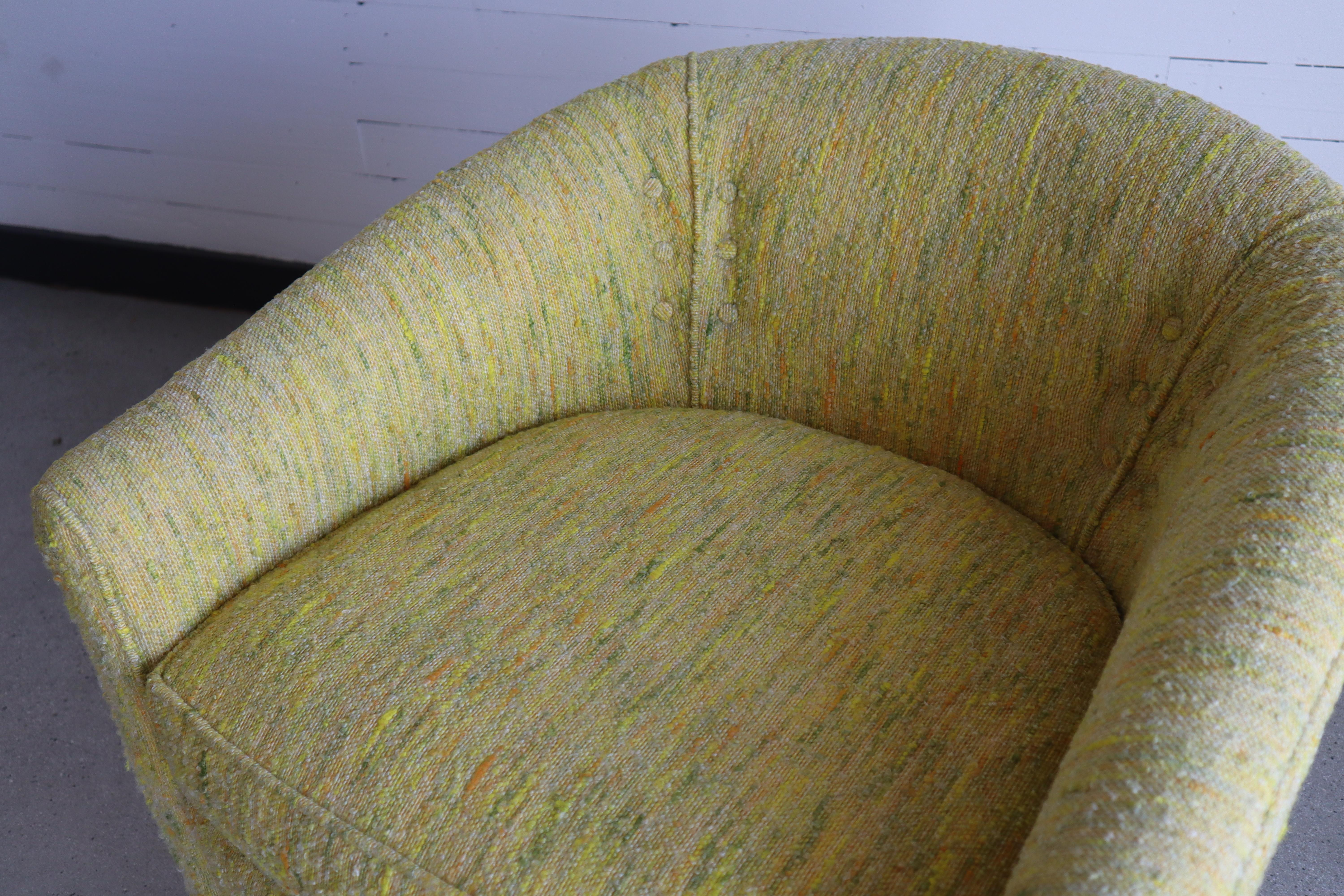 Mid-20th Century Century Furniture Mid-Century Lounge Yellow Chair For Sale