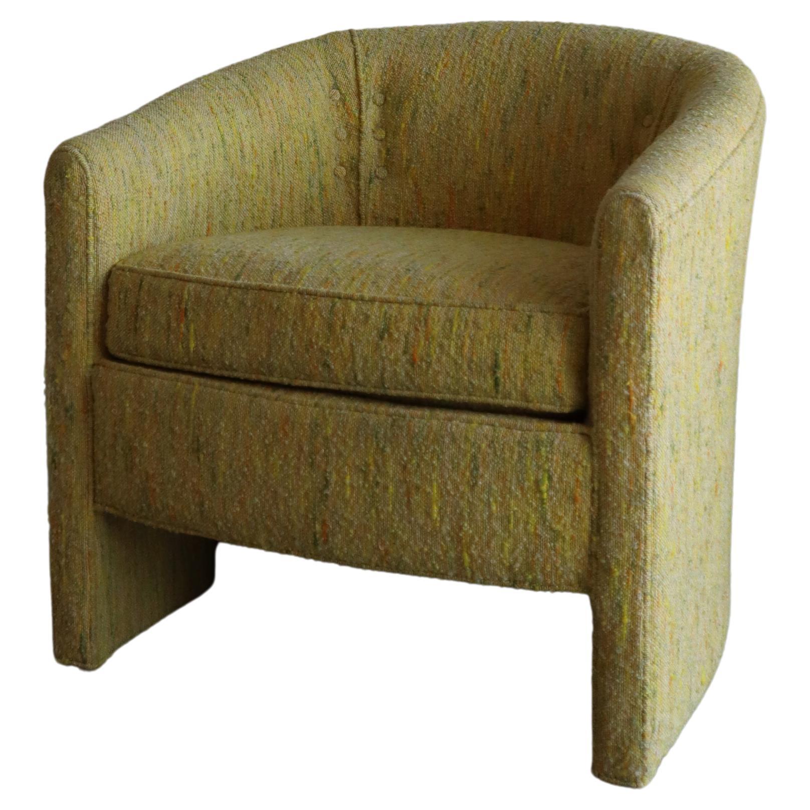 Century Furniture Mid-Century Lounge Yellow Chair For Sale