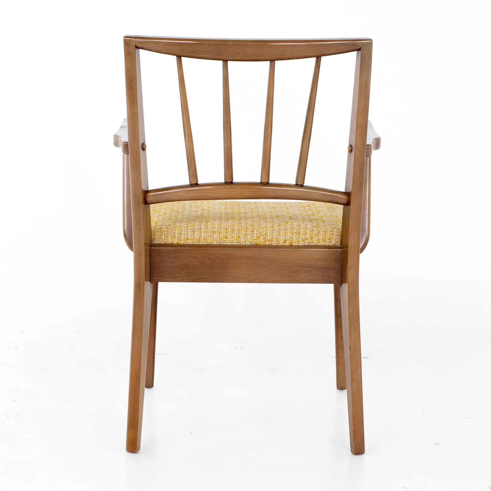 Century Furniture Mid Century Walnut Dining Chairs - Set of 6 4