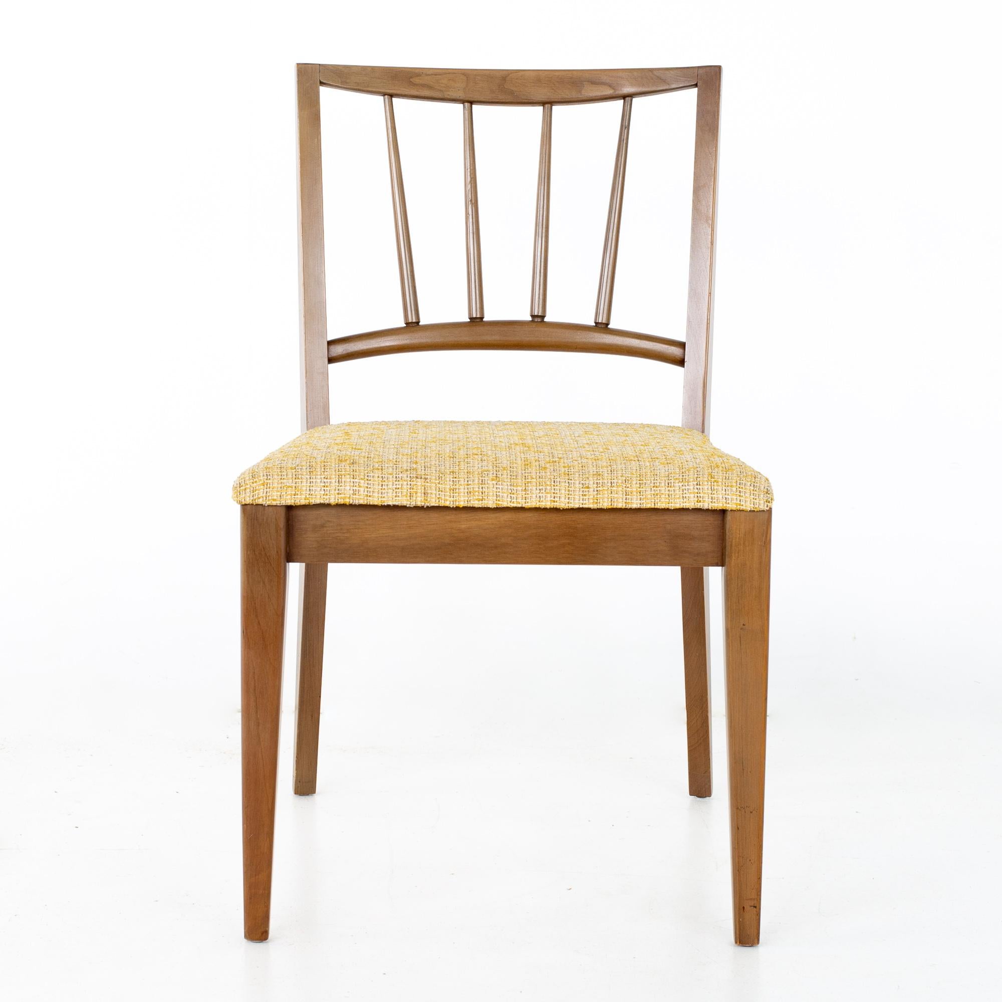 Century Furniture Mid Century Walnut Dining Chairs - Set of 6 7