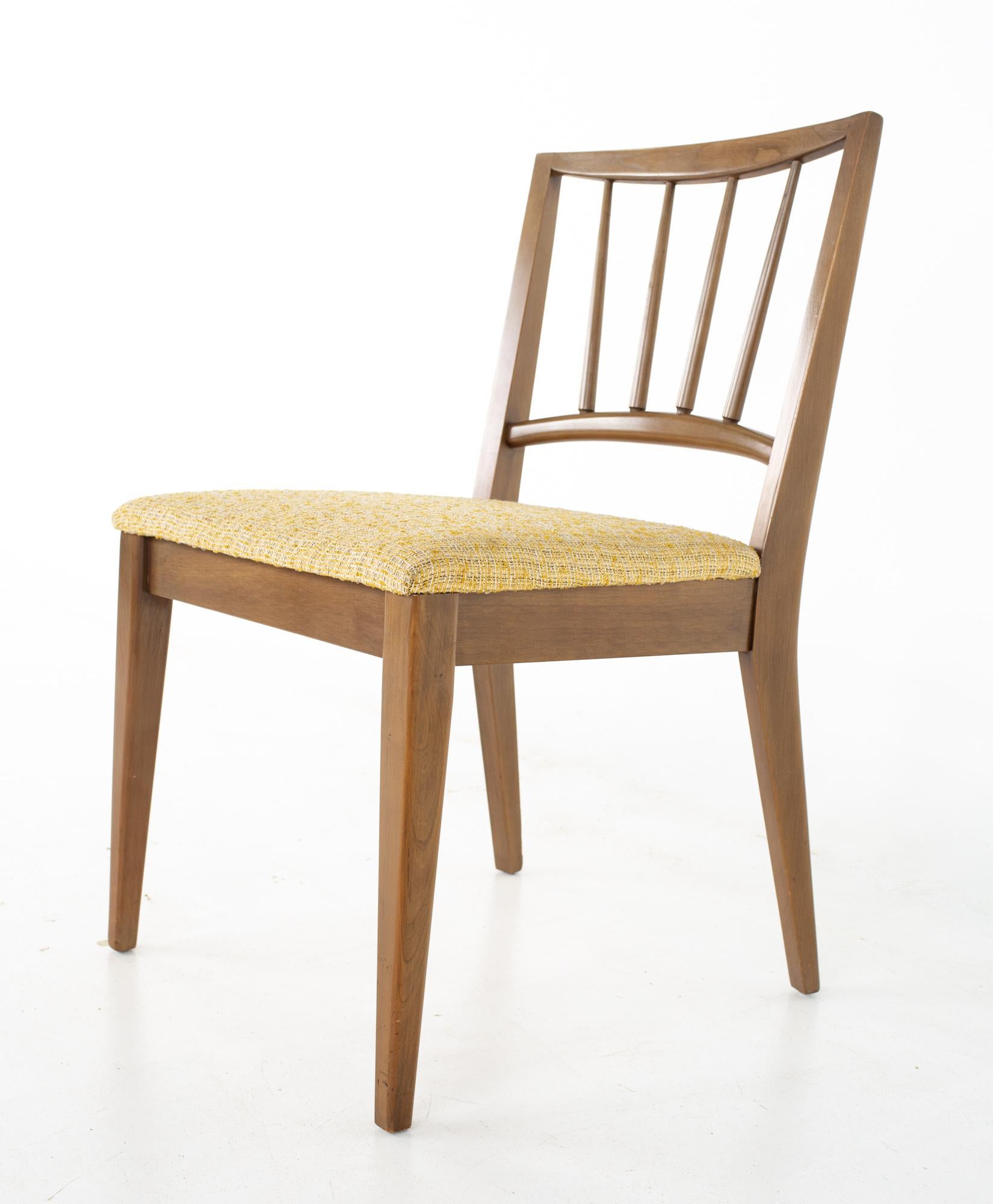 Century Furniture Mid Century Walnut Dining Chairs - Set of 6 9