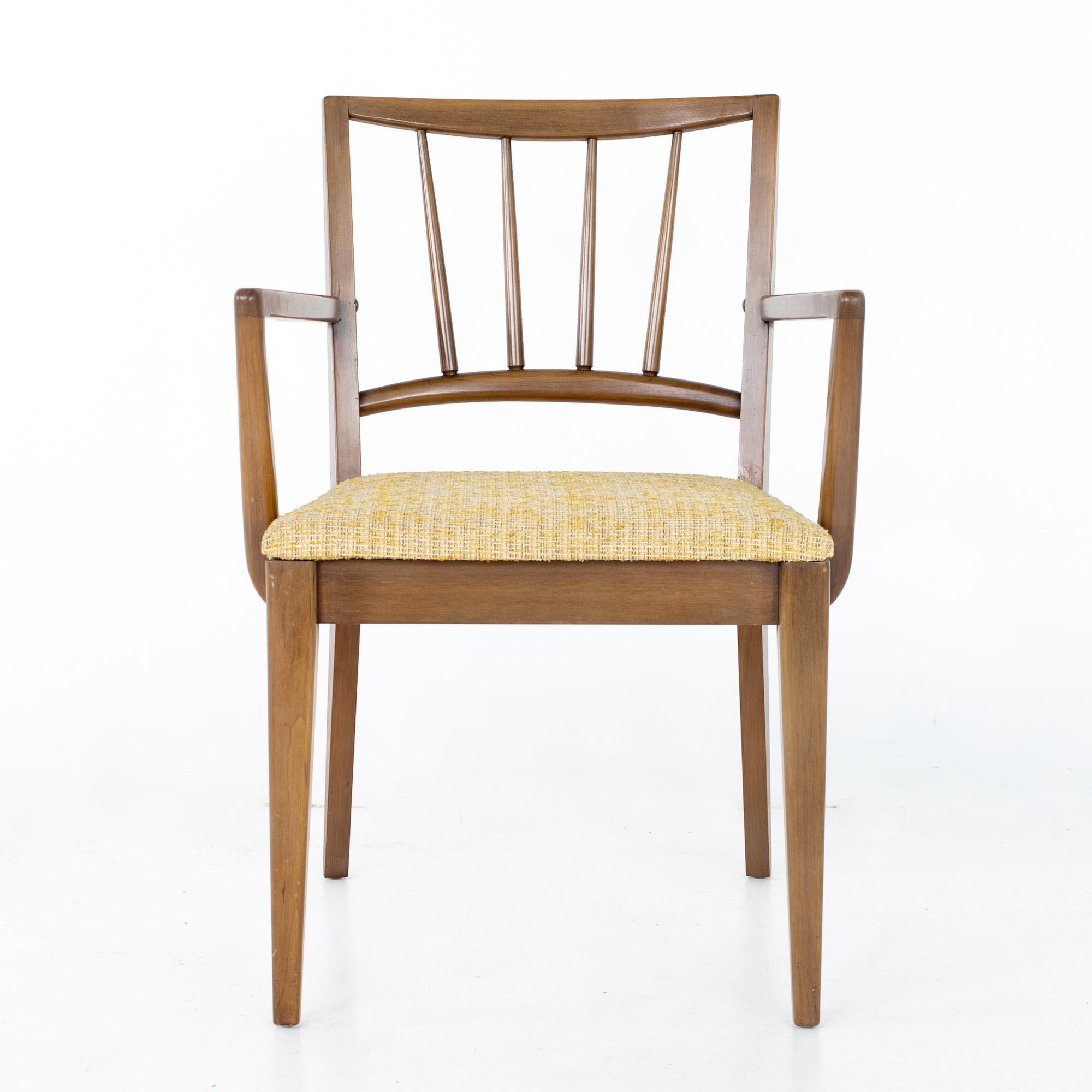 Late 20th Century Century Furniture Mid Century Walnut Dining Chairs - Set of 6