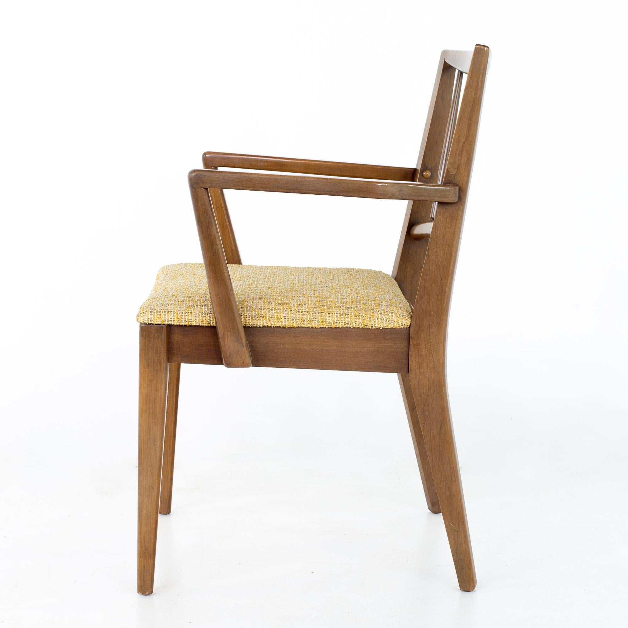 Century Furniture Mid Century Walnut Dining Chairs - Set of 6 2
