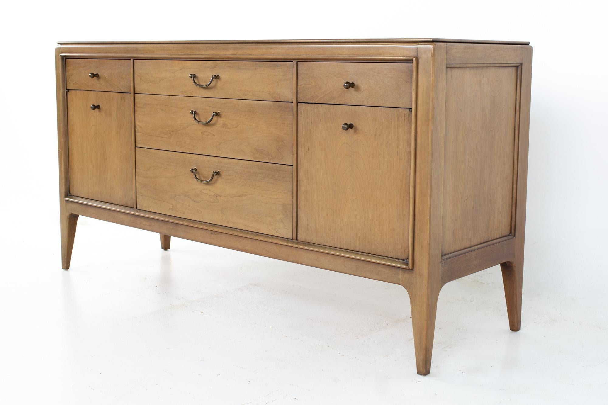 Century Furniture mid century walnut sideboard buffet credenza
Credenza measures: 62 wide x 19.75 deep x 32.25 inches high

All pieces of furniture can be had in what we call restored vintage condition. That means the piece is restored upon