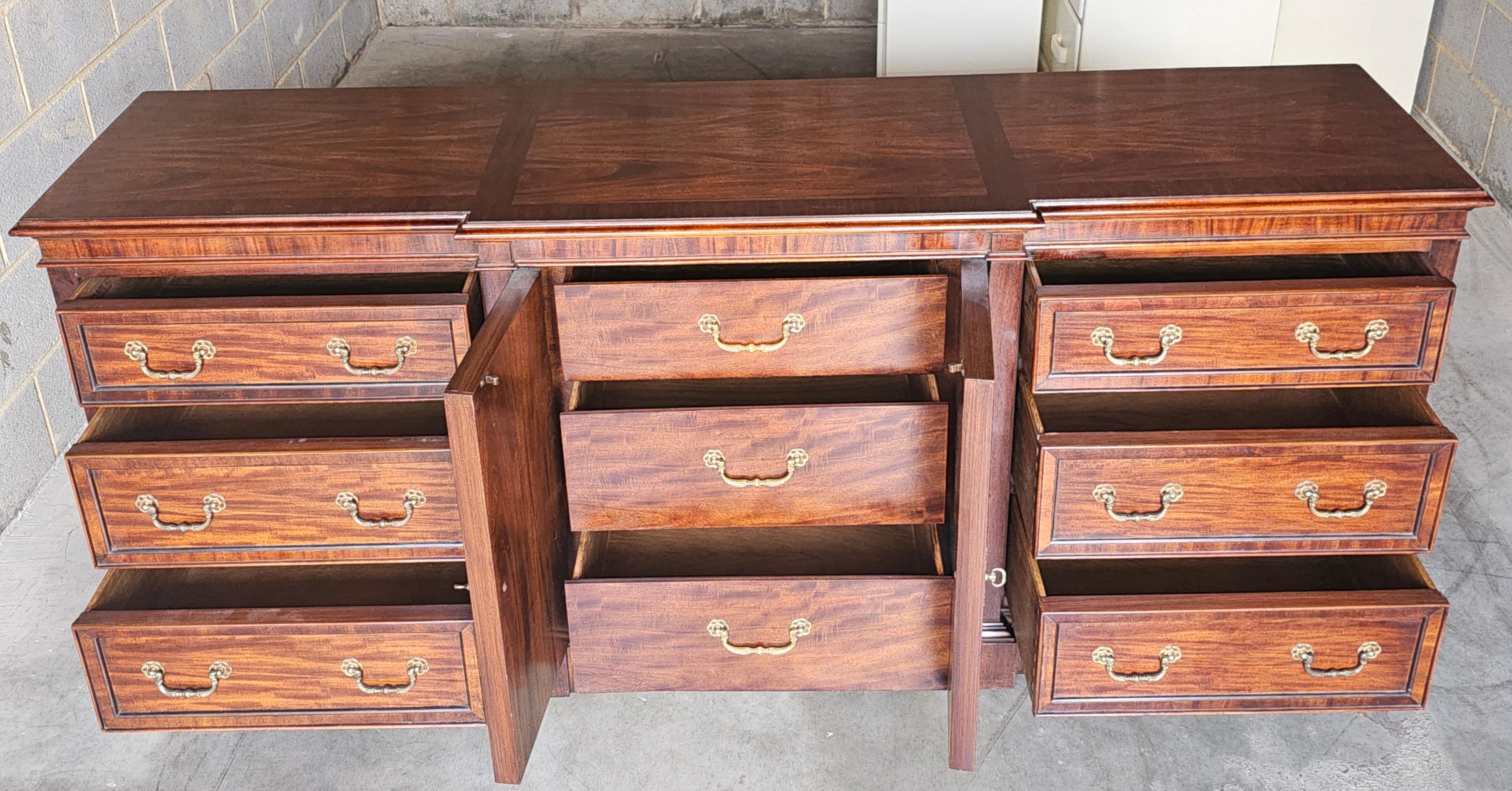 Century Furniture of Distinction Satin Mahogany Triple Dresser 3