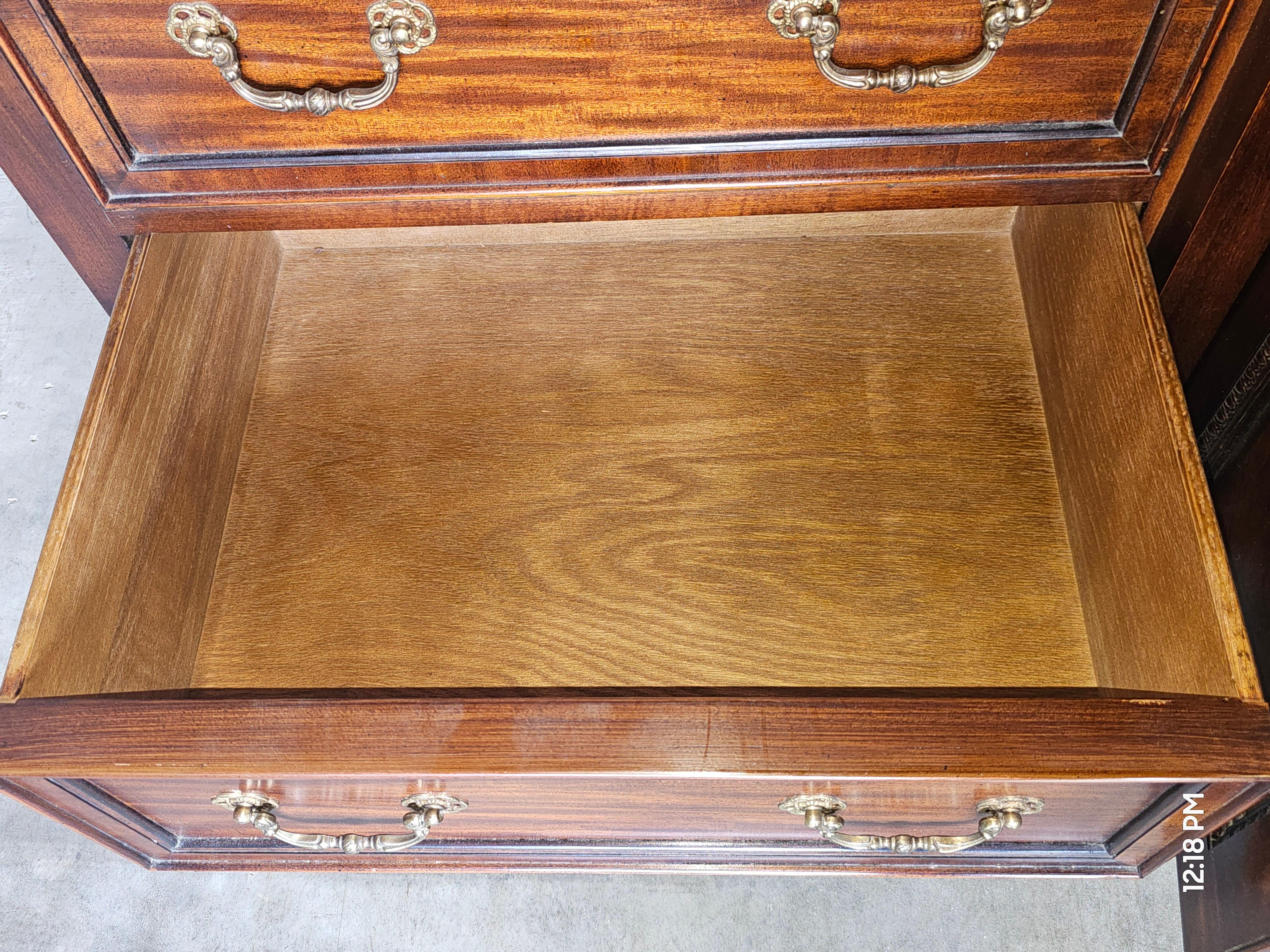 Century Furniture of Distinction Satin Mahogany Triple Dresser 2