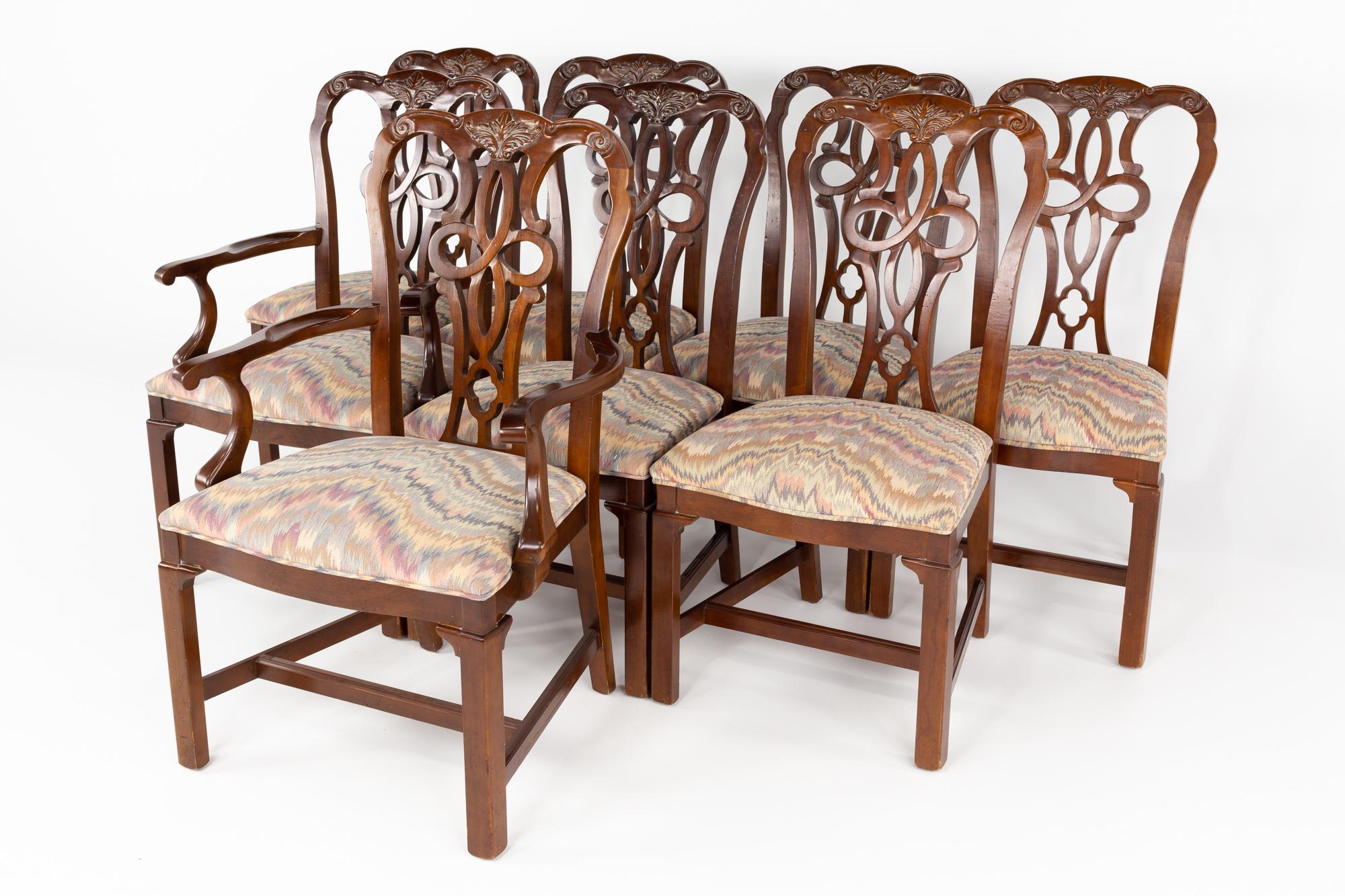 Moderne Chaises de salle à manger traditionnelles Century Furniture, ensemble de 8 pièces en vente