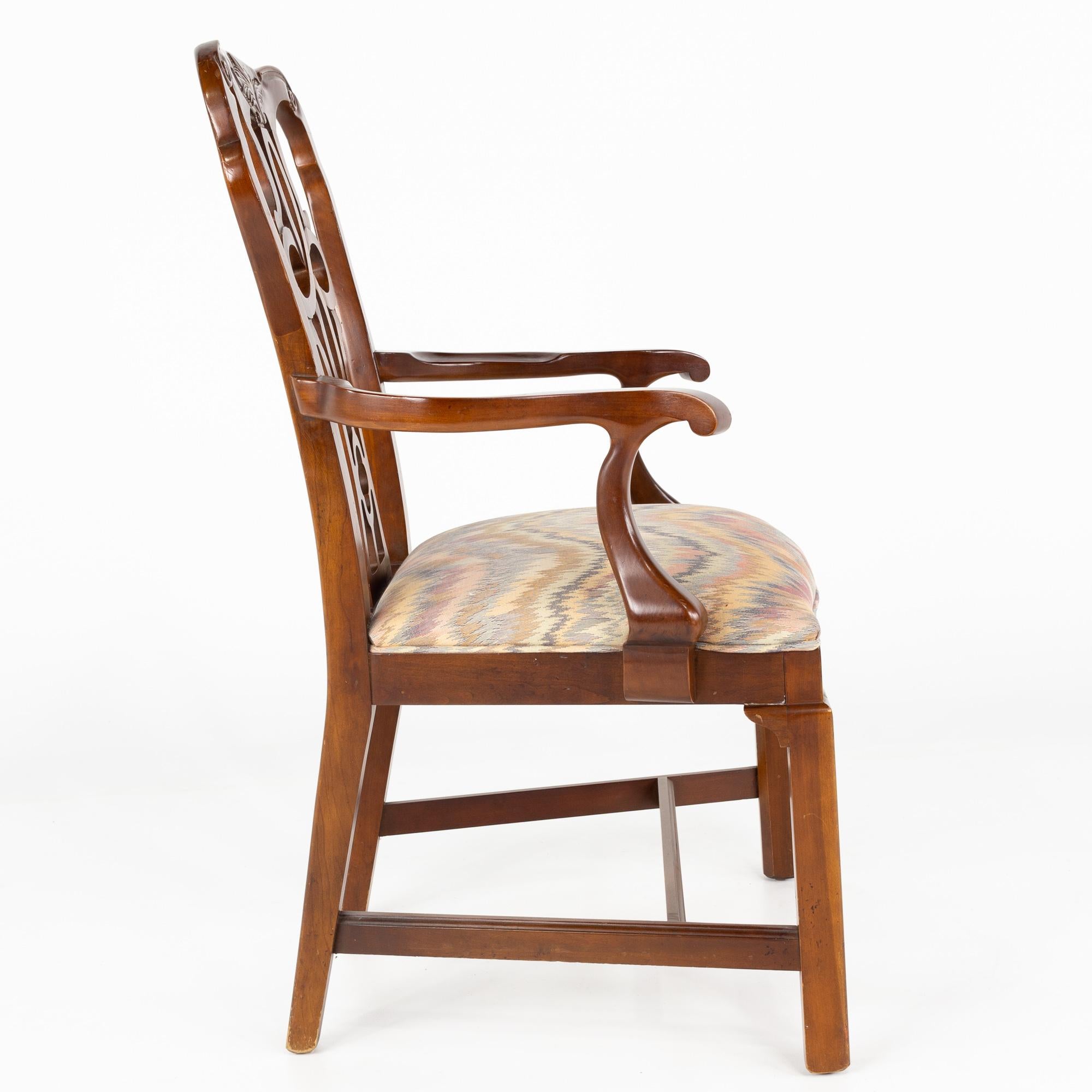 Tissu d'ameublement Chaises de salle à manger traditionnelles Century Furniture, ensemble de 8 pièces en vente