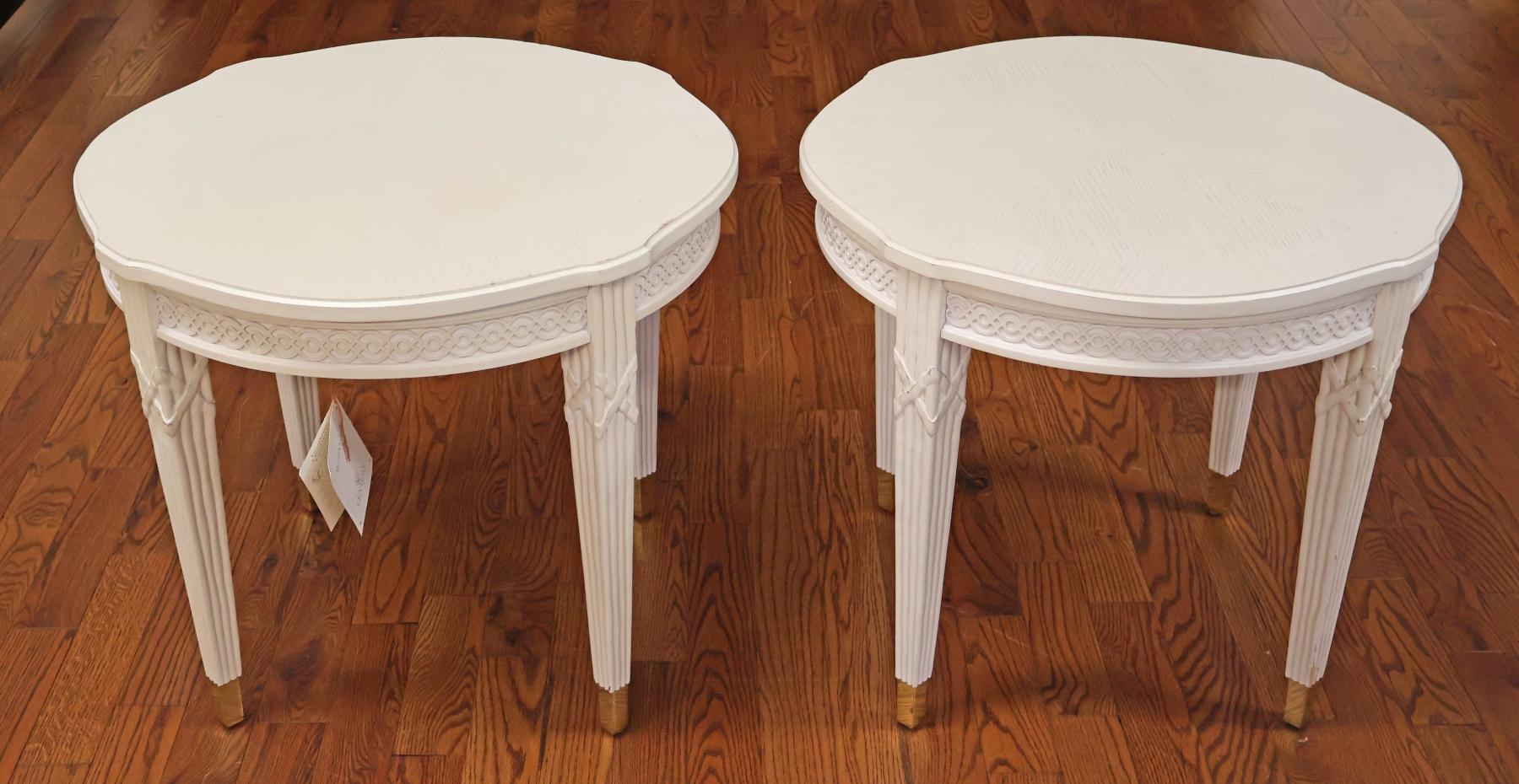 Century Furniture VillaDomain Gustavian Swedish Style White End Tables

Dimensions : 29