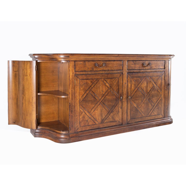 Century Furniture Walnut Buffet Credenza In Good Condition For Sale In Countryside, IL
