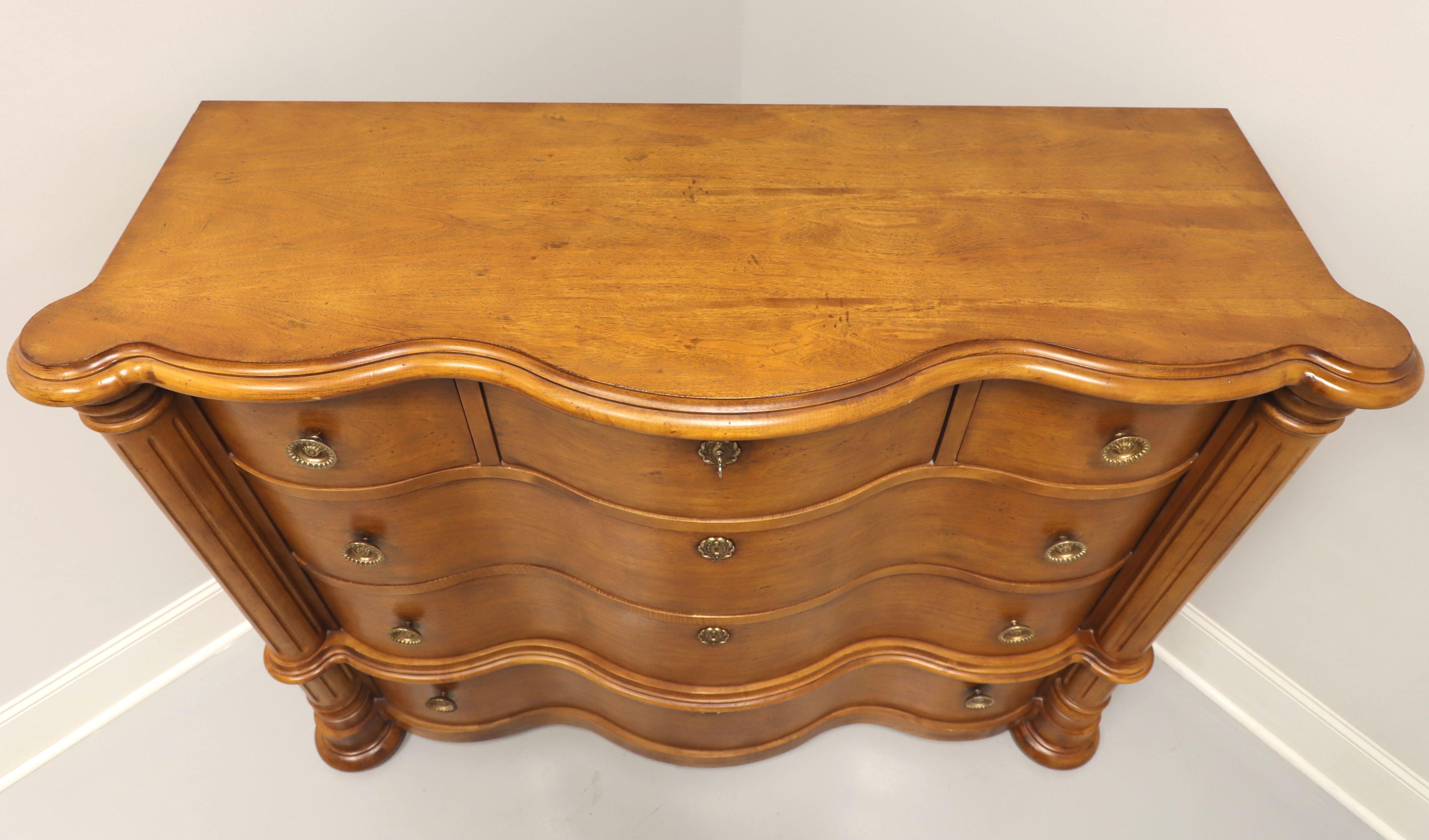 CENTURY Golden Mahogany Oversized Transitional Serpentine Dressing Chest - B In Good Condition In Charlotte, NC