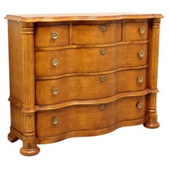 CENTURY Golden Mahogany Oversized Transitional Serpentine Dressing Chest - B