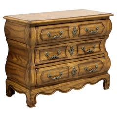 Vintage CENTURY Oak French Country Style Bombe Bachelor Chest
