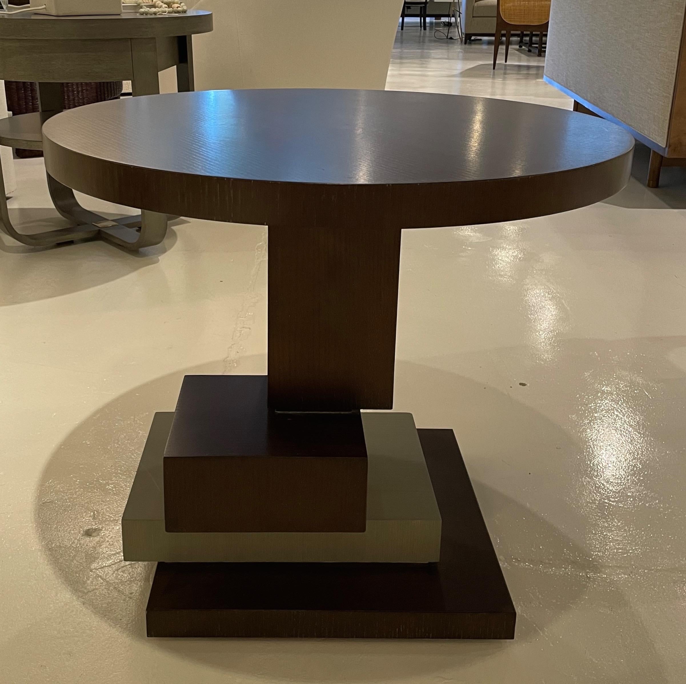 American Century Vienna Echo Modern Sculptural Chairside Table For Sale
