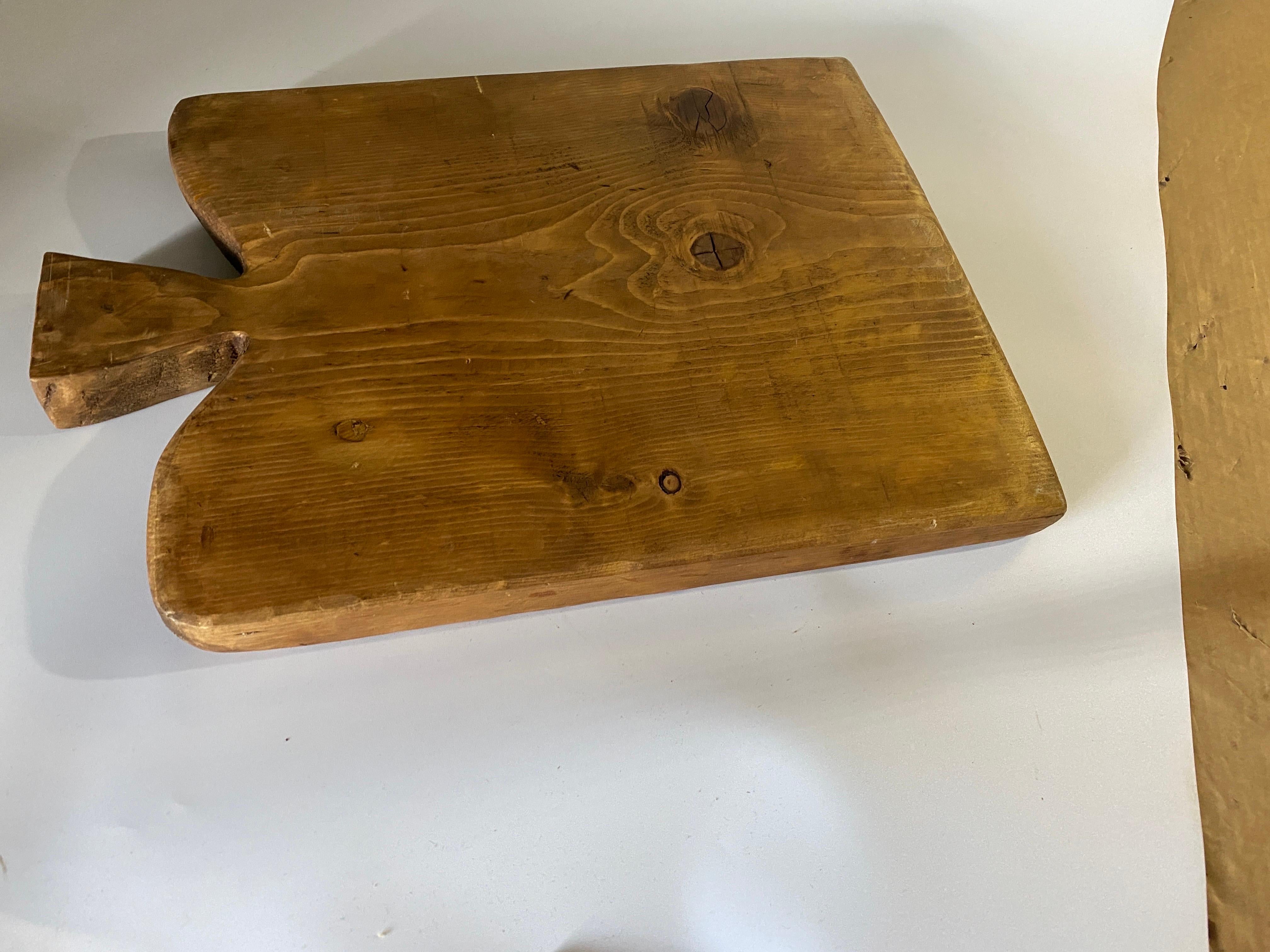 Century, Wooden Chopping or Cutting Board, Old Patina, Brown Color, French 19th  1