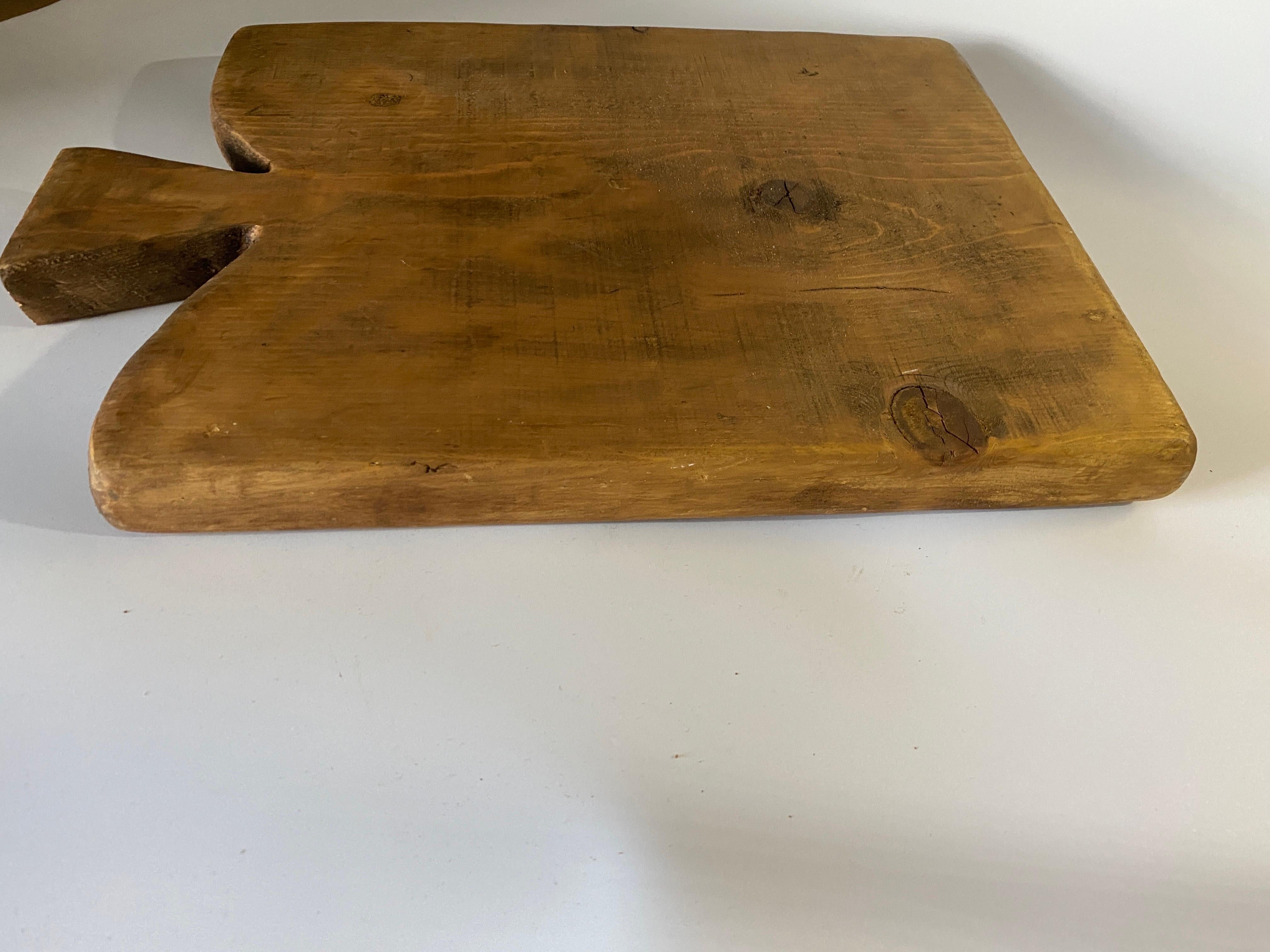 Century, Wooden Chopping or Cutting Board, Old Patina, Brown Color, French 19th  2