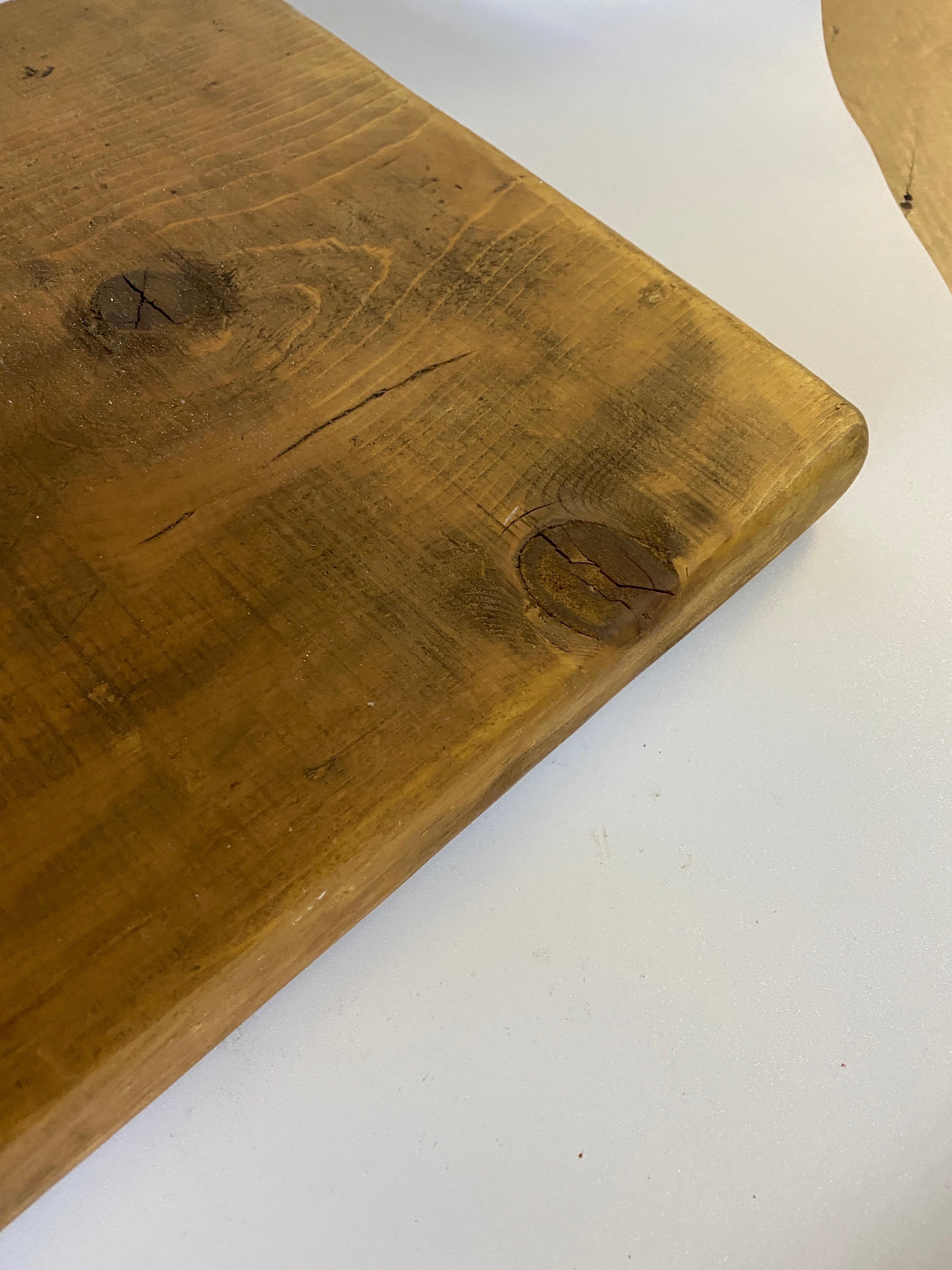 French Provincial Century, Wooden Chopping or Cutting Board, Old Patina, Brown Color, French 19th 