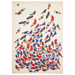 Cepelia 1967 Polish Folk Art Exhibition Poster, Waldemar Swierzy
