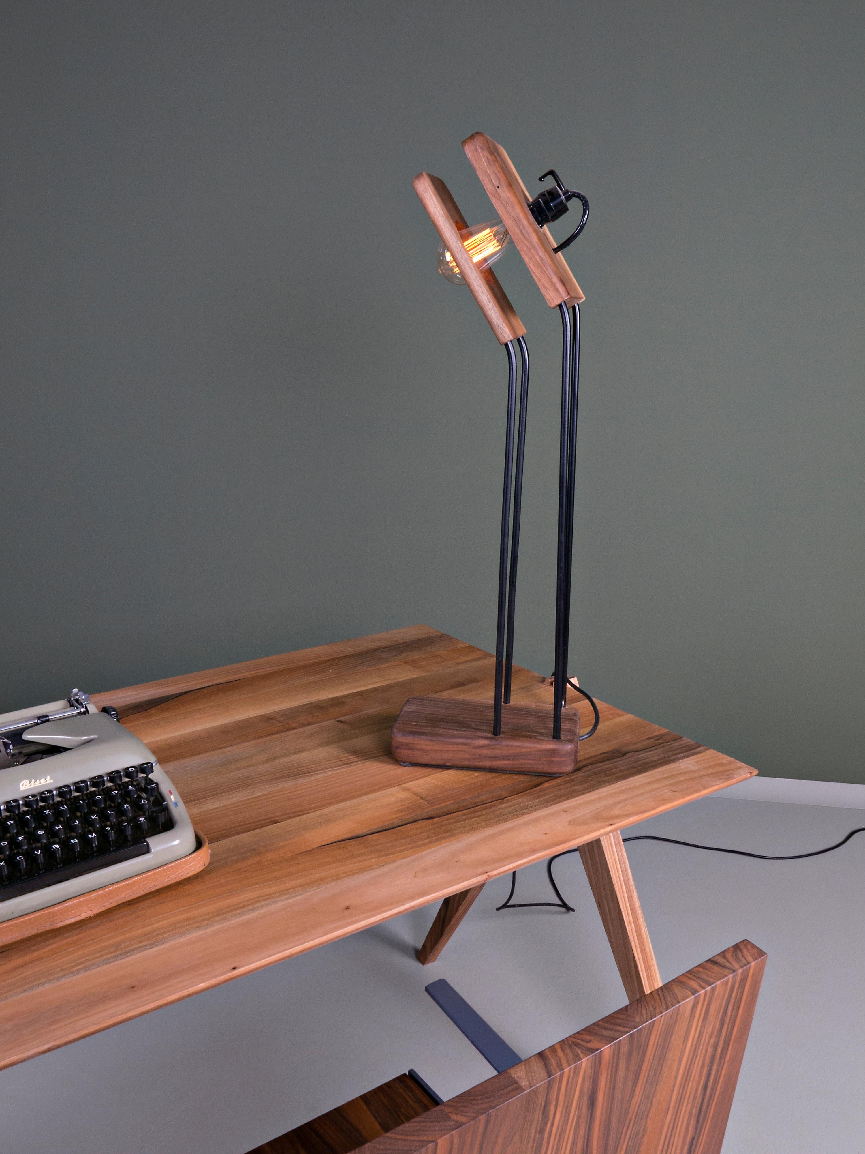 Oiled Cer Table Lamp For Sale