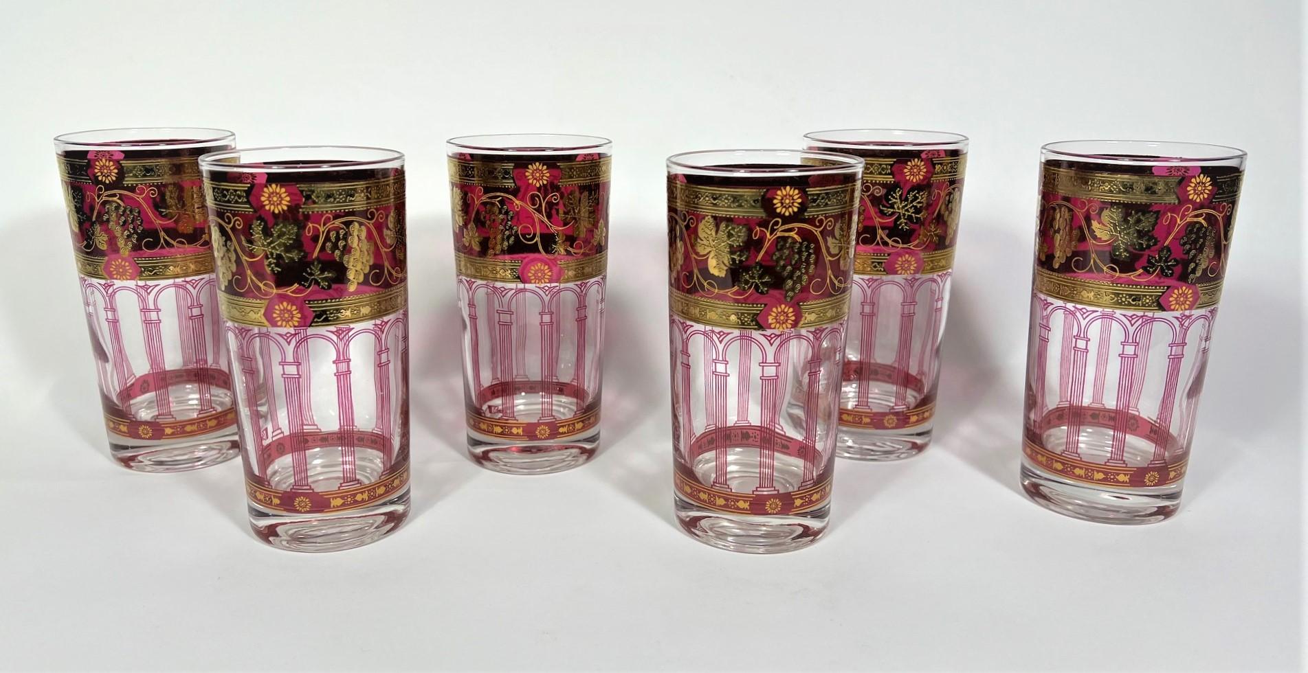 Cera 22K Gold Glassware Barware Mid Century 2