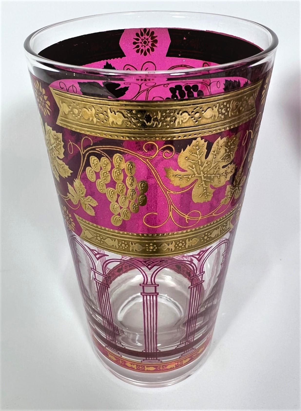 Cera 22K Gold Glassware Barware Mid Century 4
