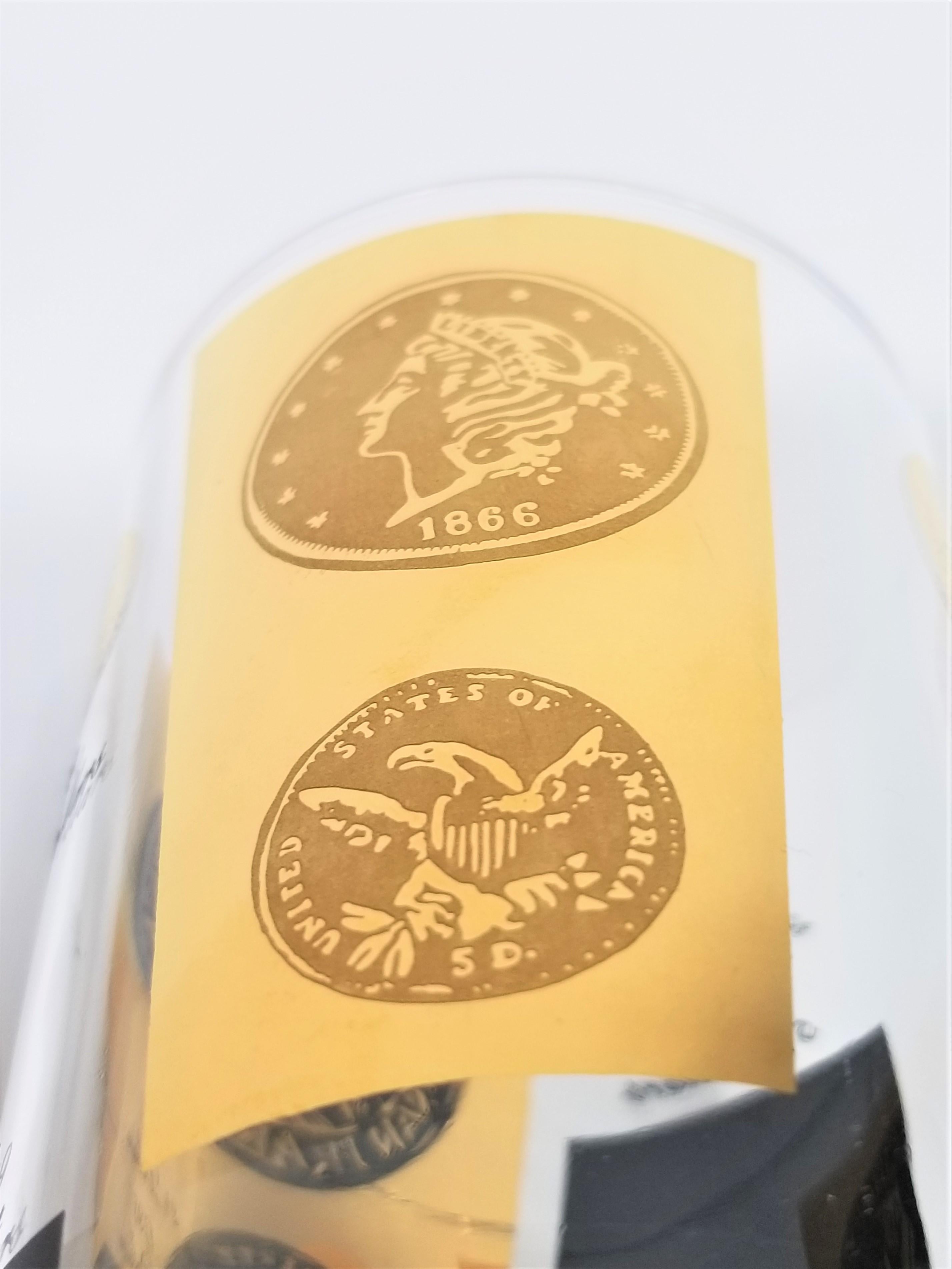 Cera 22-Karat Gold signiertes Glaswaren Bargeschirr 1960er Jahre Midcentury Set von 10 im Angebot 8