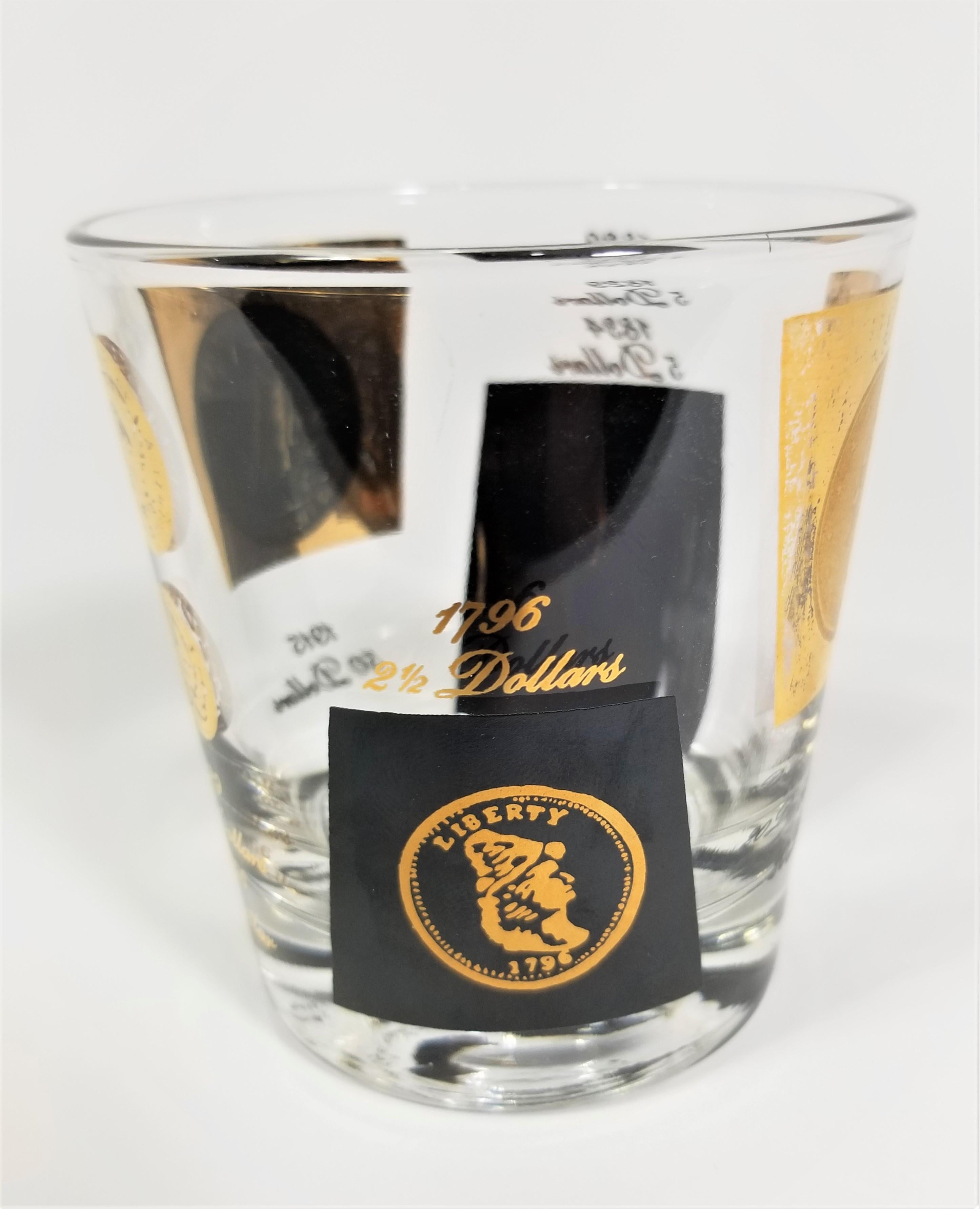 Cristalería Cera 22K Rocks Barware 1960s Mid Century en venta 7