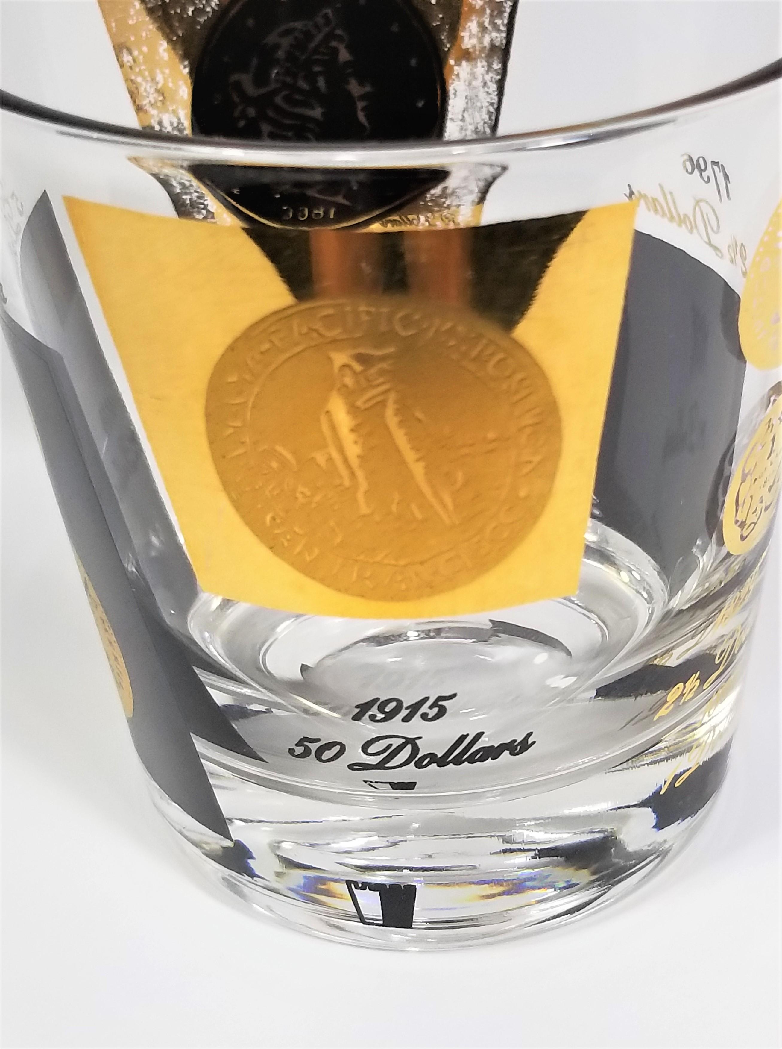 Cristalería Cera 22K Rocks Barware 1960s Mid Century en venta 9