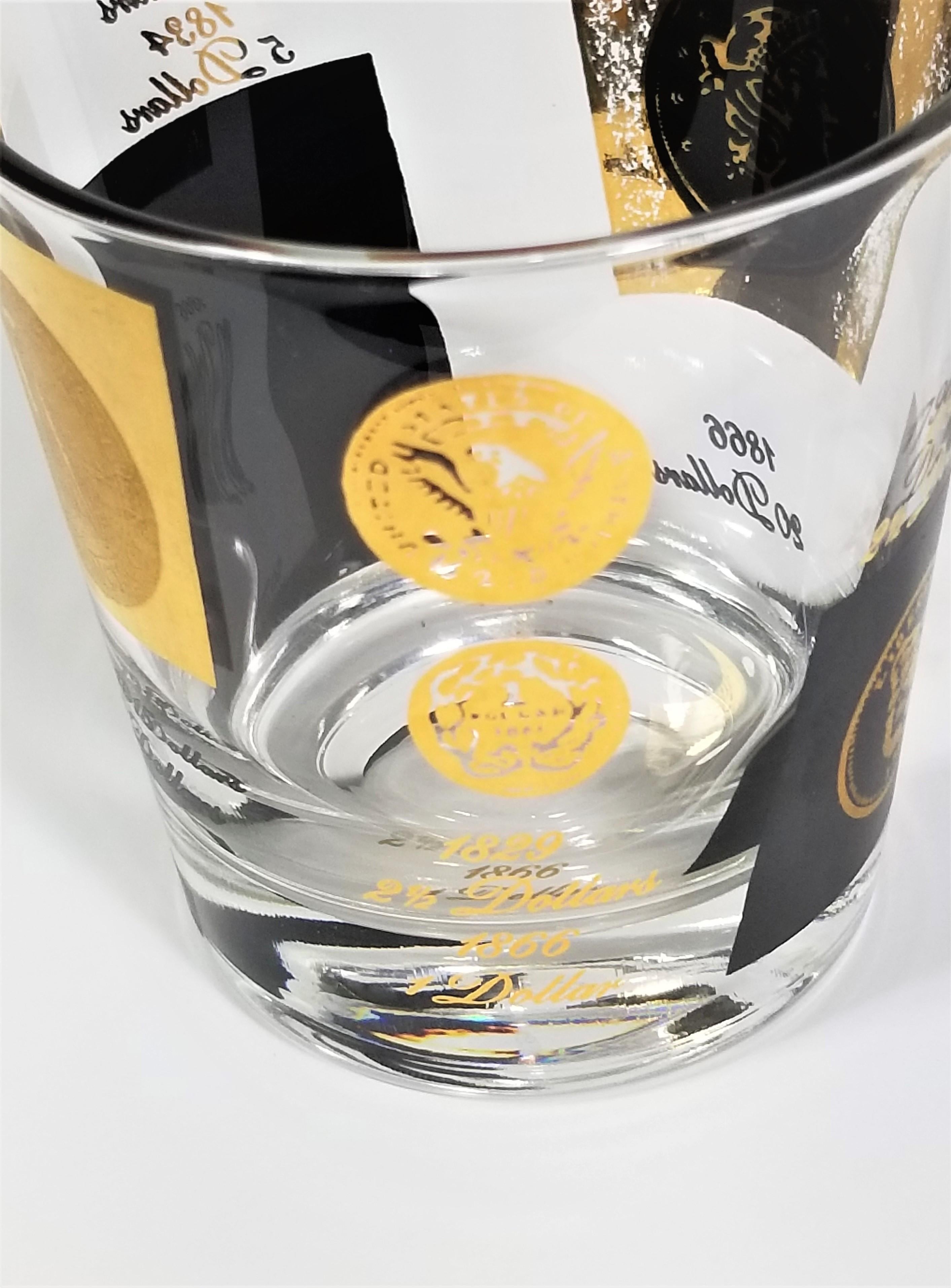 Cristalería Cera 22K Rocks Barware 1960s Mid Century en venta 10