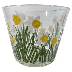 Cera Glassware MCM Ice Bowl in the Daffodil Pattern