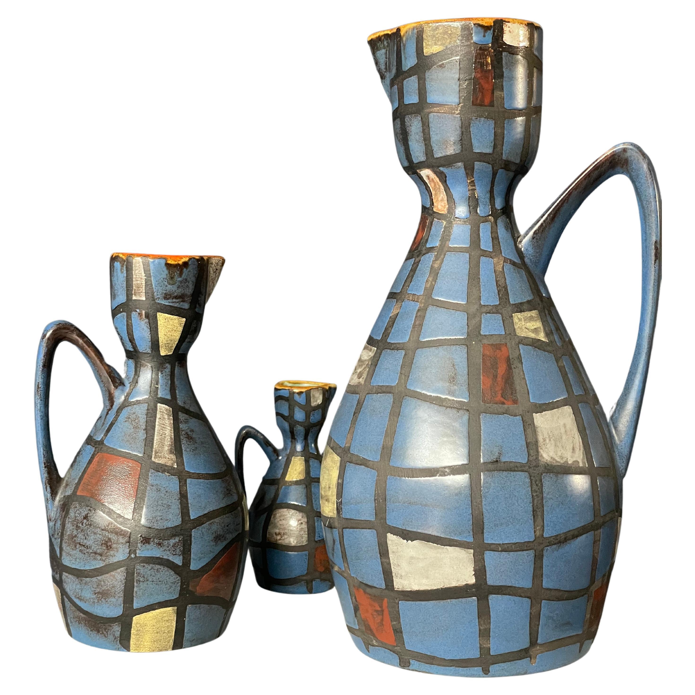 Ceramano Karo Vases, Set of 3 For Sale