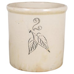 Ceramic 2 Gallon Crock by Red Wing Union Stoneware Company, circa 1915-1930