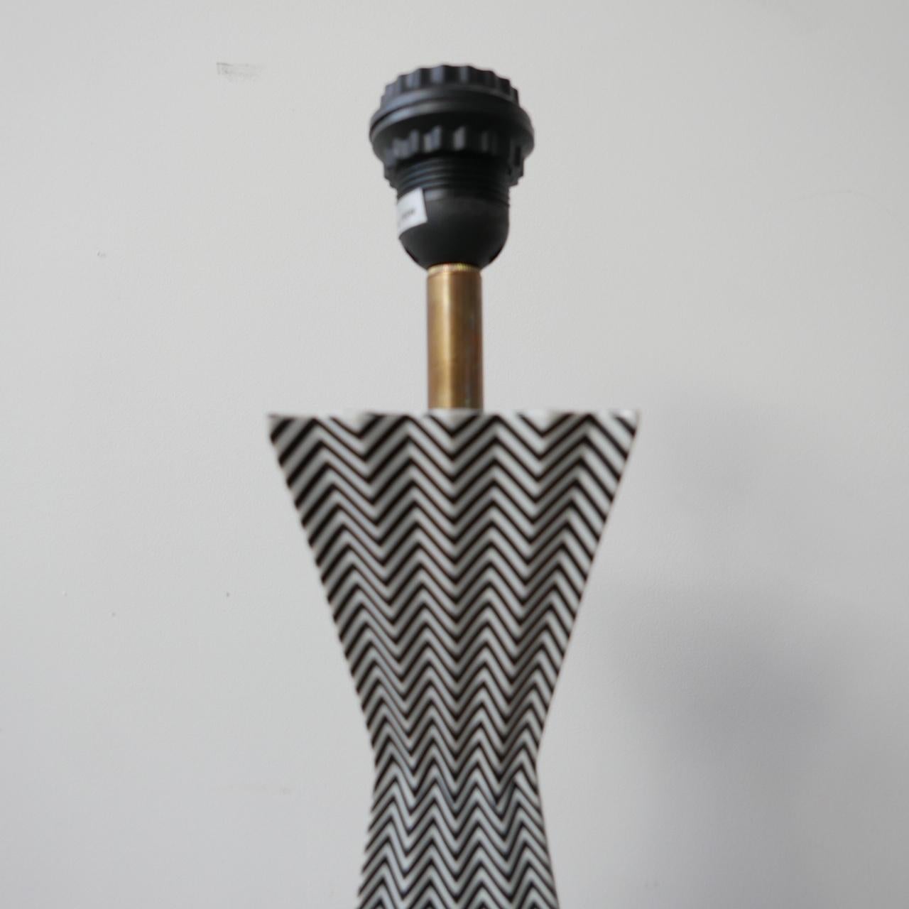 Ceramic 20th Century French Geometric Table Lamp by Fabienne Jouvin Paris 5
