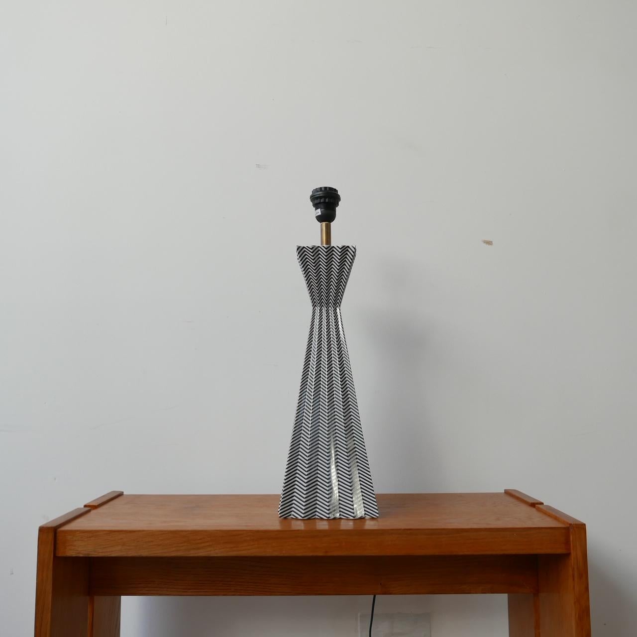 Ceramic 20th Century French Geometric Table Lamp by Fabienne Jouvin Paris 6