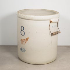 Ceramic 8 Gallon Crock by Red Wing Union Stoneware Company, circa 1915-1930